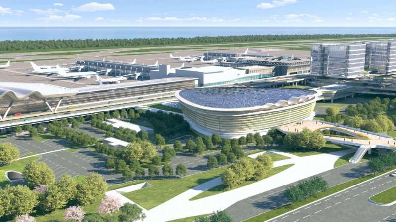 航展館南側、海灘路西側停車場工程